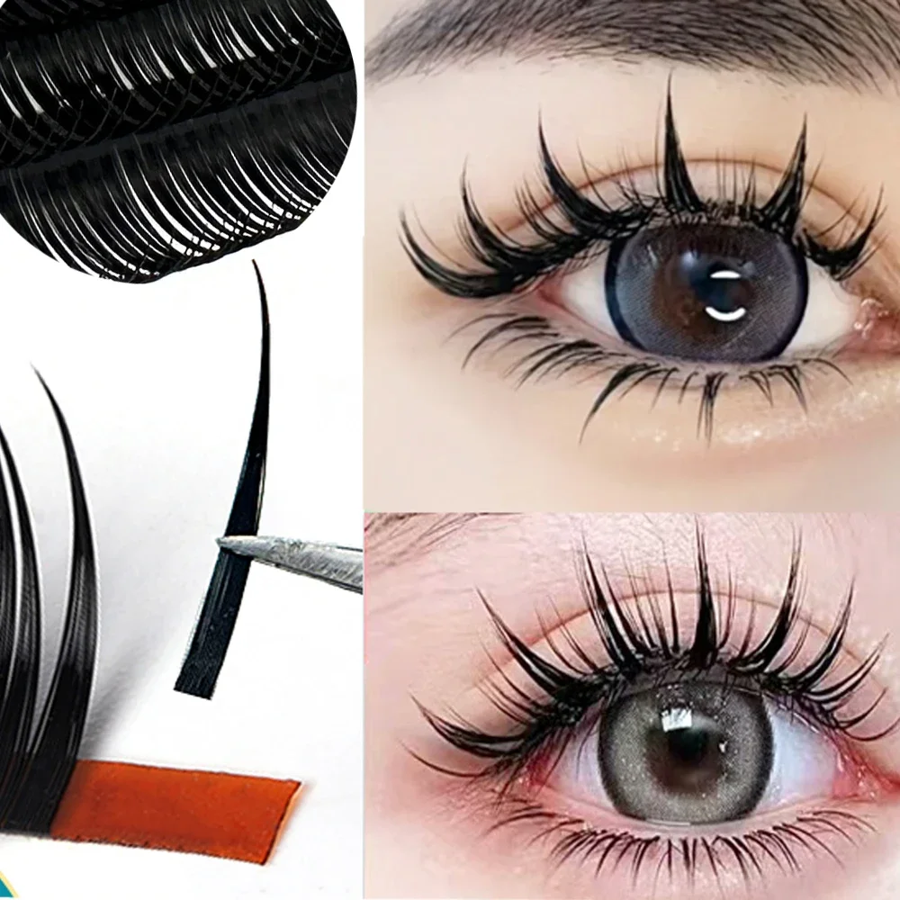 NEUE 0,05/0,07 C/D Curl Nass Falsche Wimpern Verlängerung 8-19Mix Matt Schwarz Nass 3D Nerz Wimpern für Pfropfen Nass Geformte Make-Up