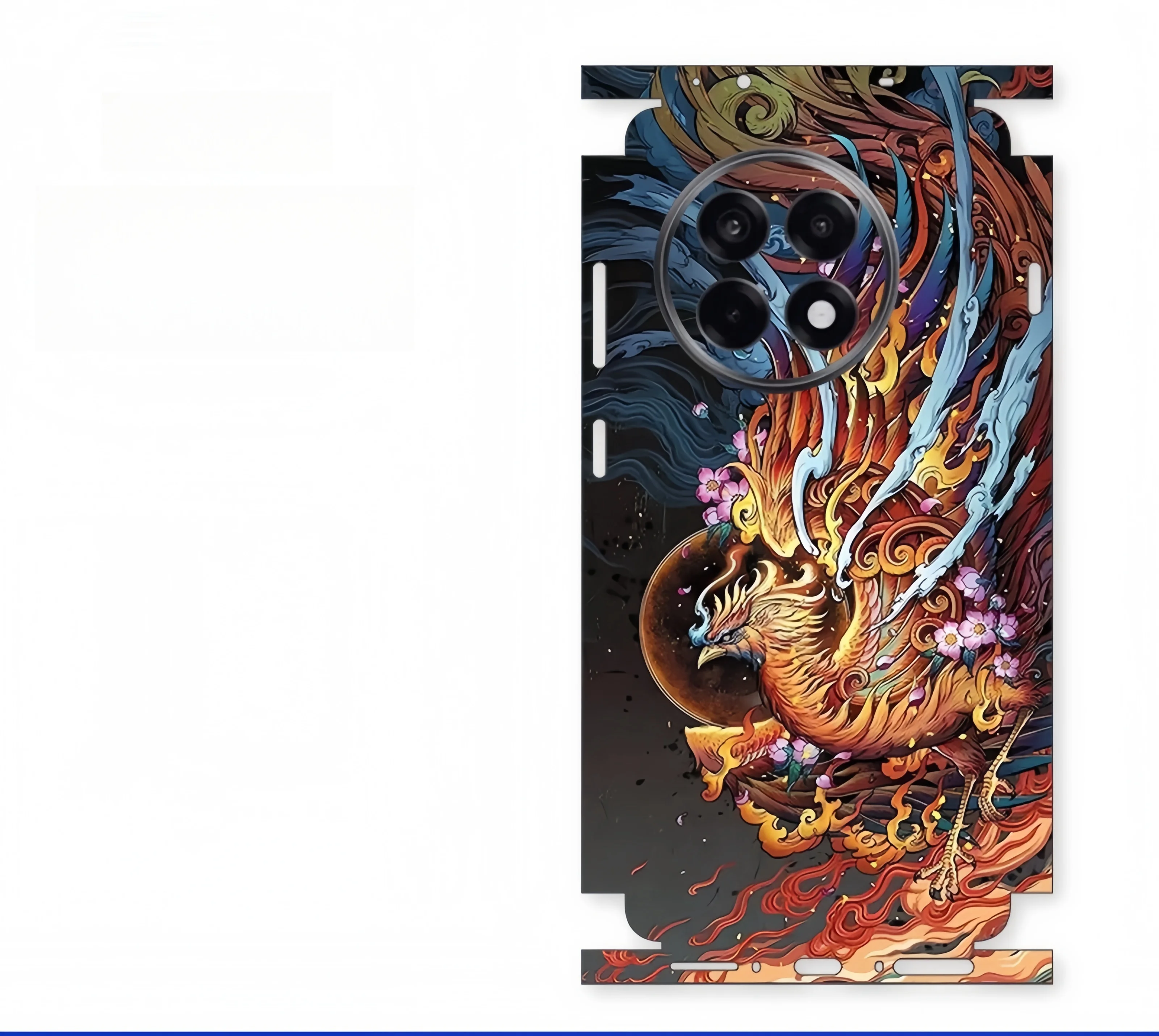 

Cute Pattern Matte Film Skin Phone Back + Sides Sticker For One plus Ace5pro 15 12 pro Cartoon Full Cover Wrap