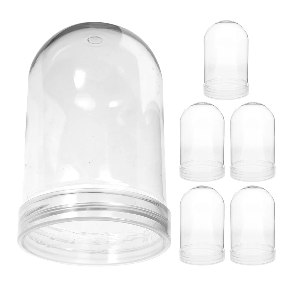 

6pcs Plastic Ball Accessories Clear Fillable Balls for Crafts Snow Globes DIY Kit Christmas Gifts Holiday Decorations