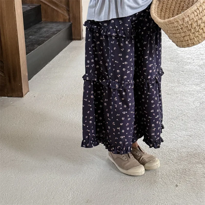 

Корейская версия, весенняя одежда для девочек, широкие укороченные брюки, штаны с защитой от комаров, весенняя детская одежда, новая детская одежда