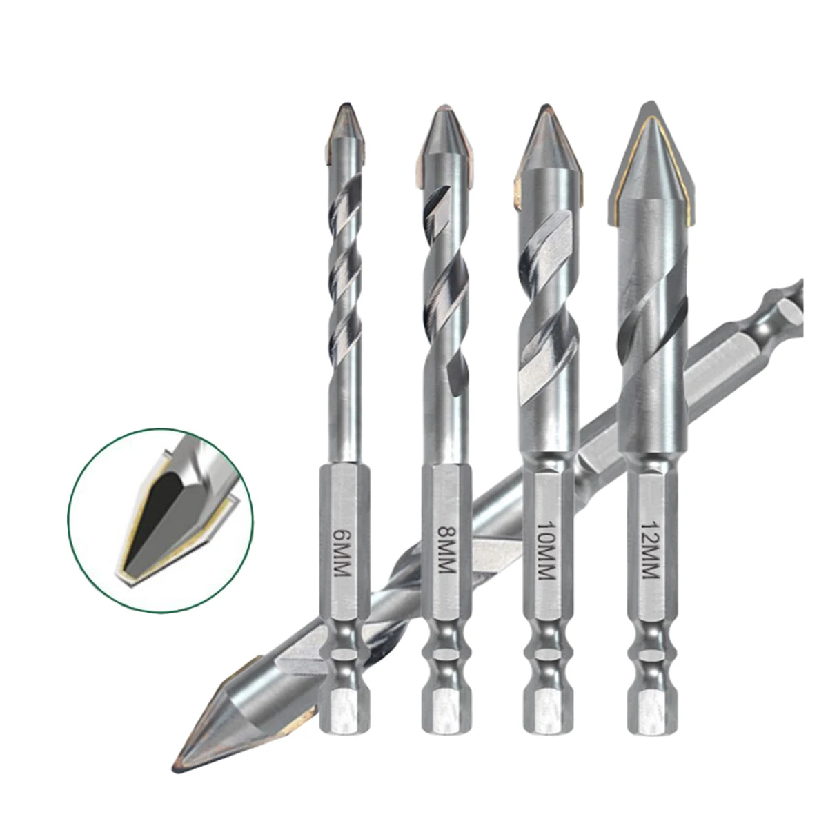 95mm Tilt head eccentric drill 6.35mm Hex shank tungsten steel alloy ceramic stone concrete slate marble drill bit hole opener