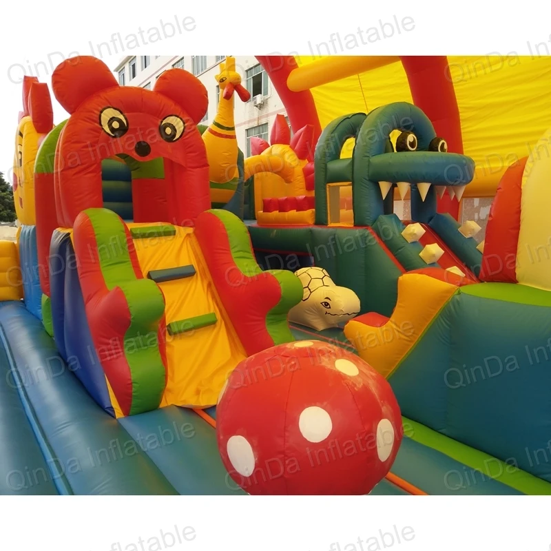 Latest Inflatable Amusement Park,Inflatable Indoor Playground,Inflatable Fun City With Tent