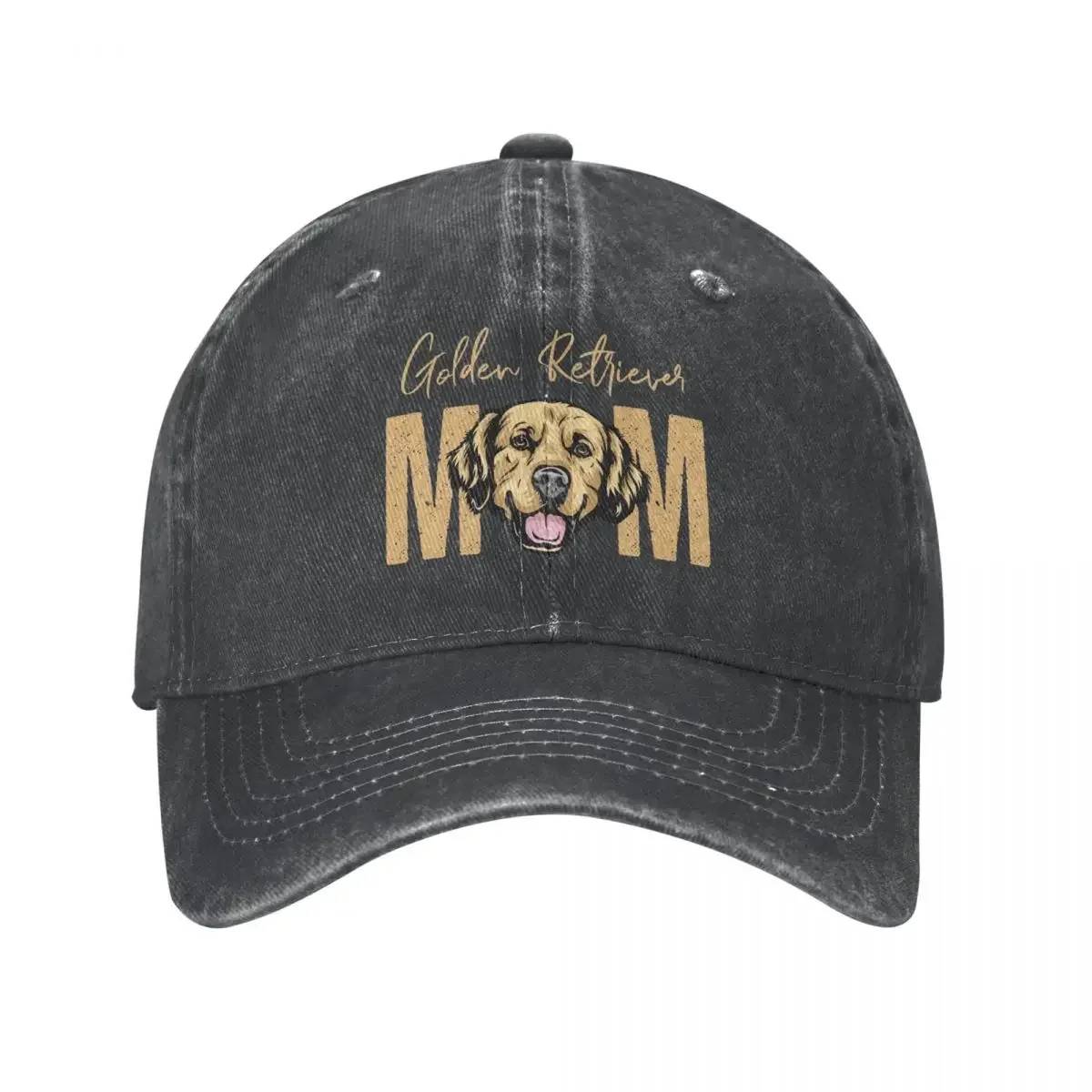 Golden Retriever Dog Mom Baseball Caps Merch Vintage Distressed Washed Gift idea for Golden Retriever Owner Headwear for Women