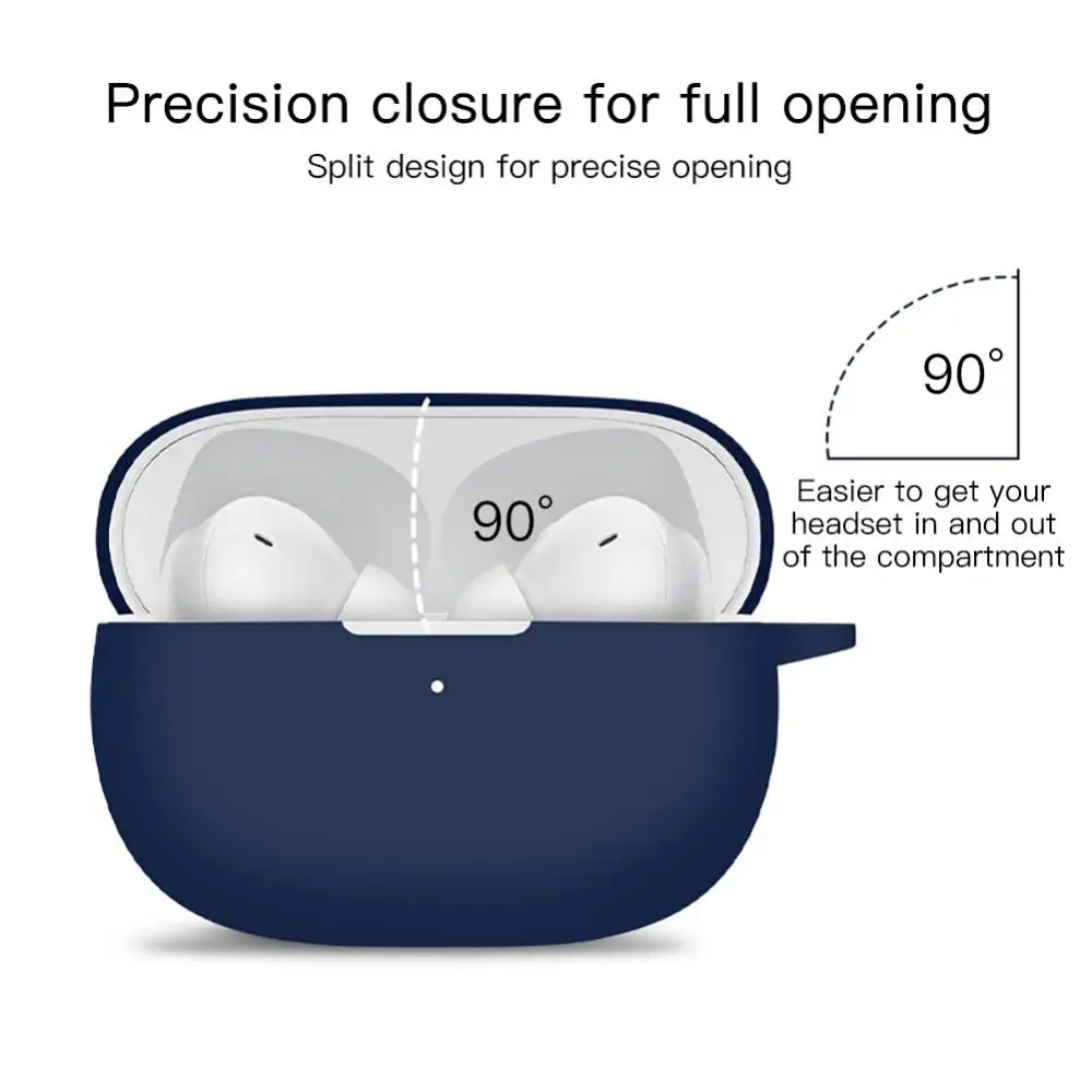 Liquid Silicone Protective Cover For Xiaomi Redmi Buds 4 Pro Cover Anti-scratch Soft Washable Case For Redmi Buds 4 Pro Cases