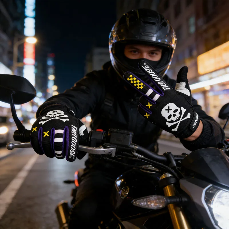 

Полнопальцевые перчатки для мотокросса и велоспорта: дышащие, нескользящие, для MTB, мотоциклов и велосипедов