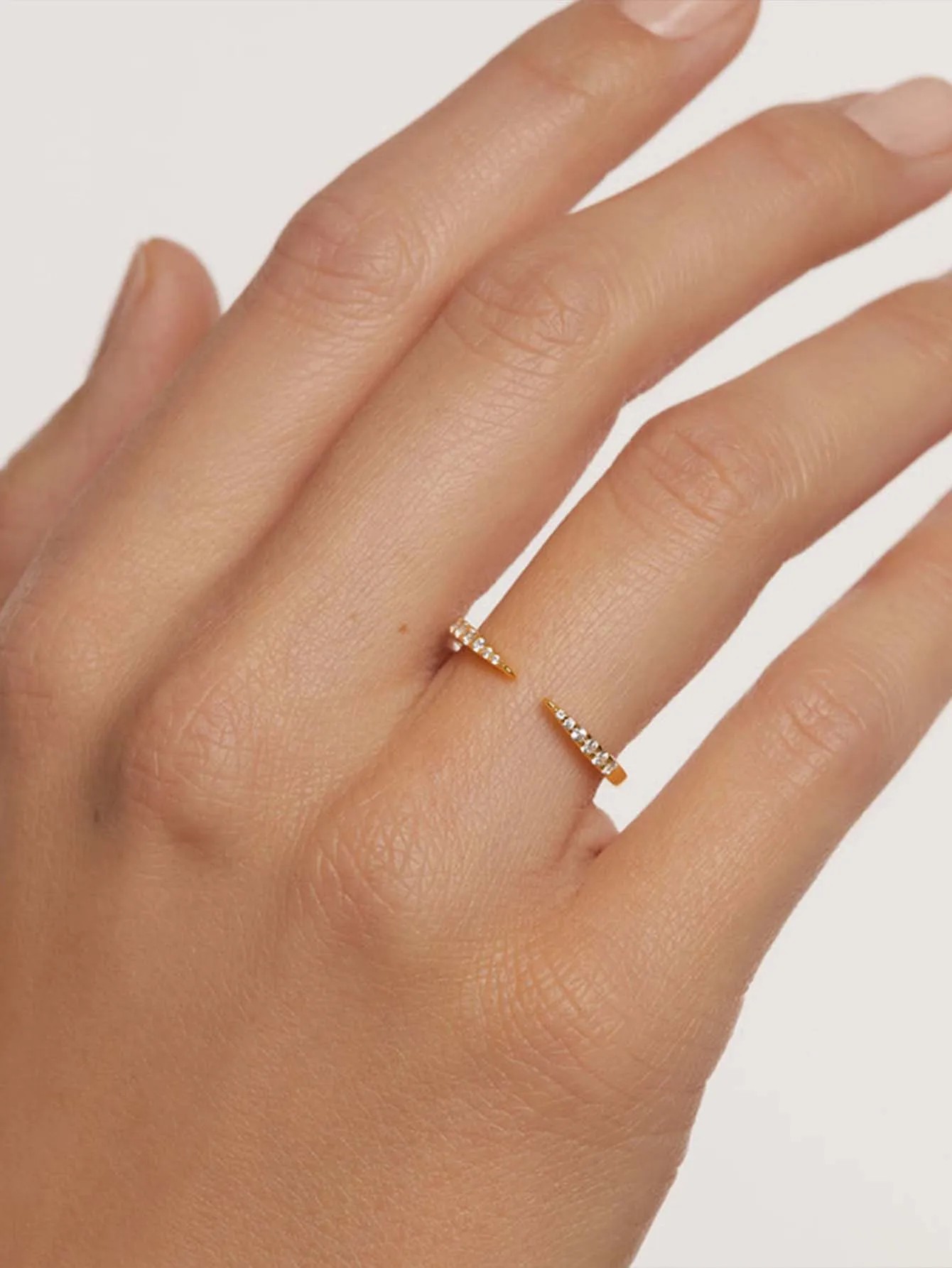 DPLAOPA 925 Sterling Silver Gold Open Zircon CZ Rings Women Rock Punk Classic Fine Jewelry Gift 2022 Wedding Jewels