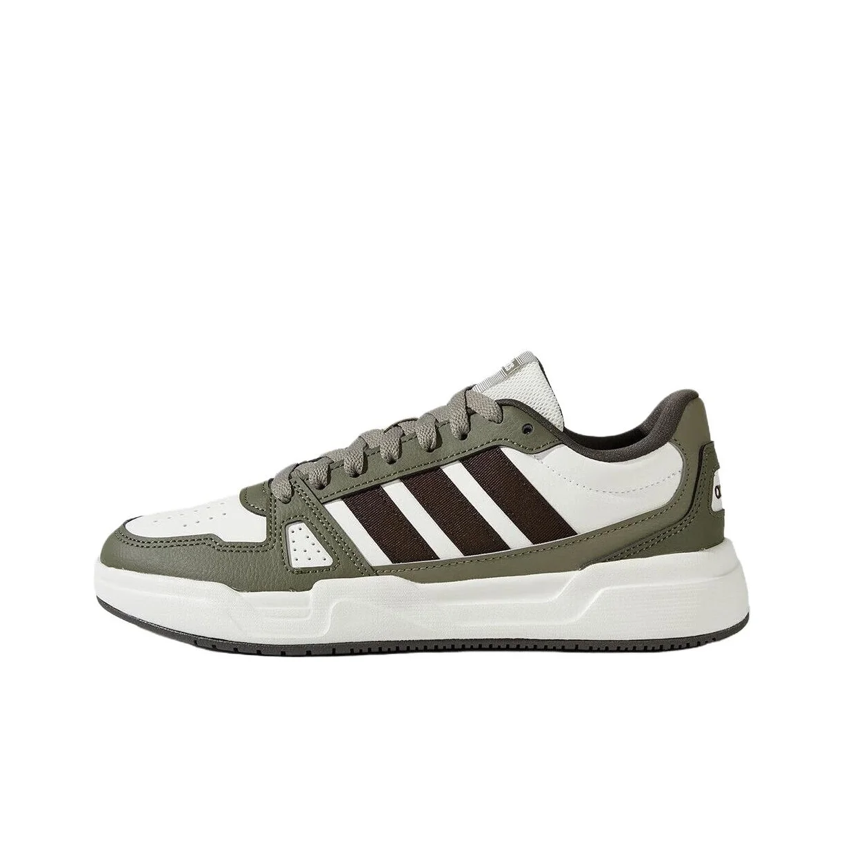 Adidas LITE BALLER Wear resistant And Lightweight Low top Skateboard Shoes Unisex White Green Umber HQ9339