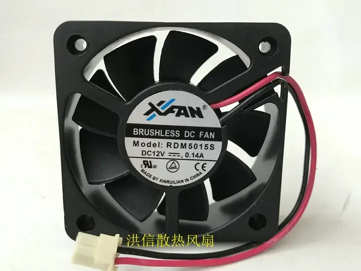 

XFAN RDM5015S DC 12V 0.14A 50x50x15mm 2-проводной 50-миллиметровый охлаждающий вентилятор