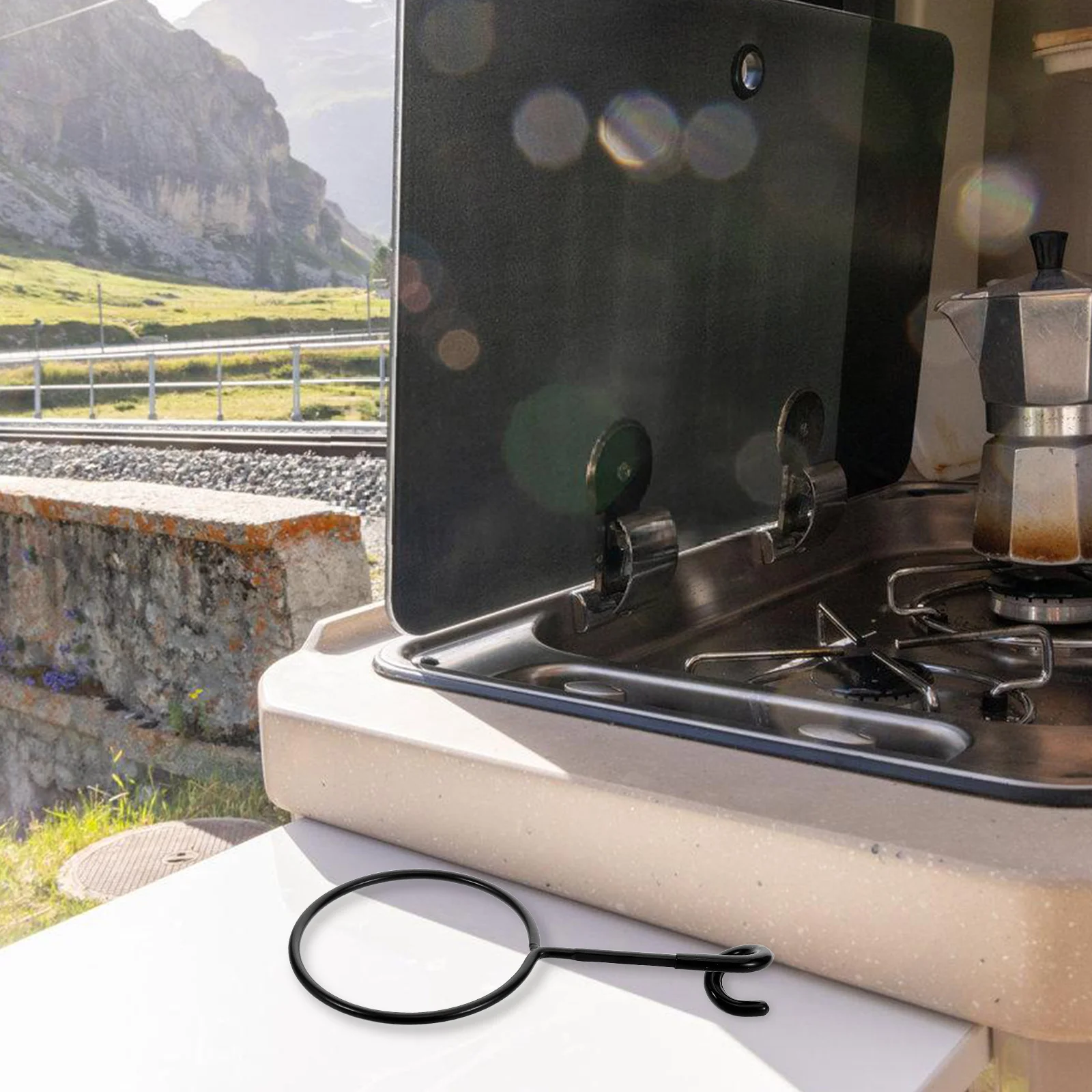 

Outdoor Portable Cup Holder Multifunctional Camping Storage Rack For Water Bottles Coffee Cups Hanging Organizer