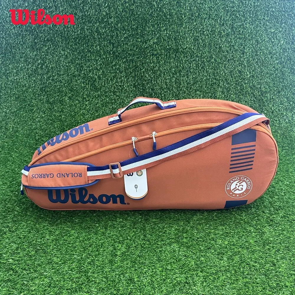 Wilson 2024 France Open Team 3-6 pcs Duffel Tennis Racket Bag Roland Garros Clay Court Tournament Tennis Racquet Bag Clay Navy