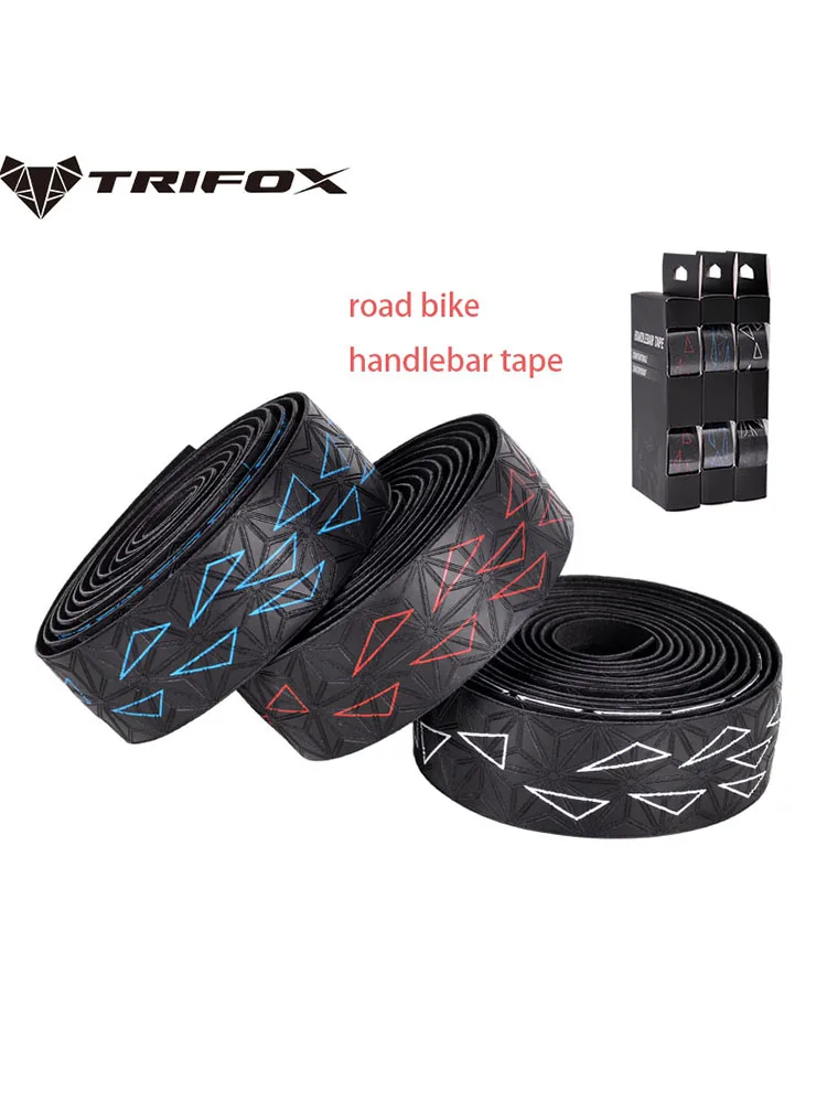 

TRIFOX Road Bike Handlebar Tape Anti-slip PU Shock Absorbing Handlebar Tape Shockproof Wrapping Tape Durable Handlebar Tape