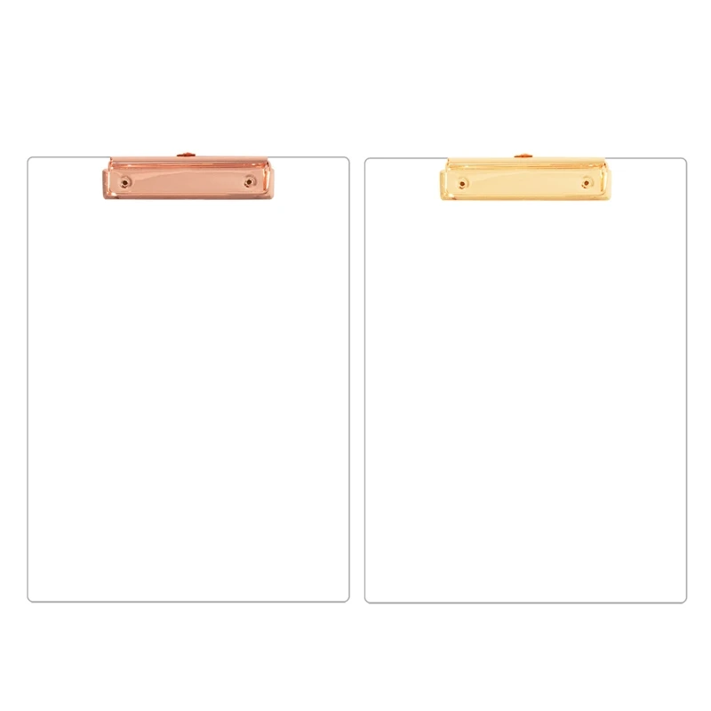 A4 acrílico clipboard transparente clipboard arquivo titular baixo perfil clipe detém 30 folhas material de escritório para mulher