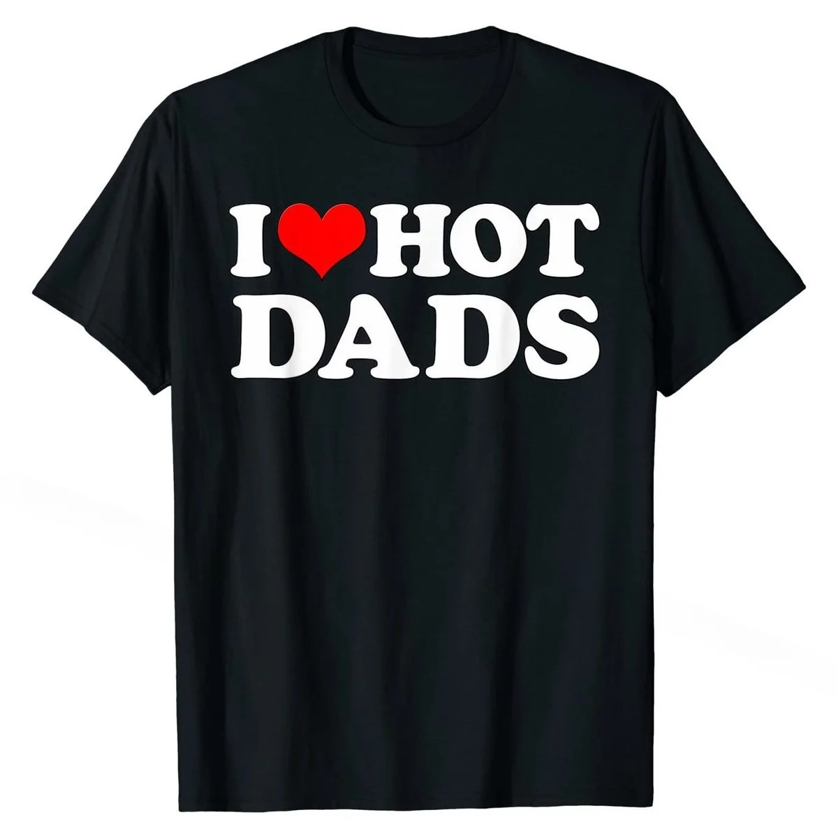 Ik Hou Van Hete Vaders | I Heart Love Dads Rood Hart T-Shirt T-Shirts Tops Te Koop Katoenen Design Gepersonaliseerde Heren