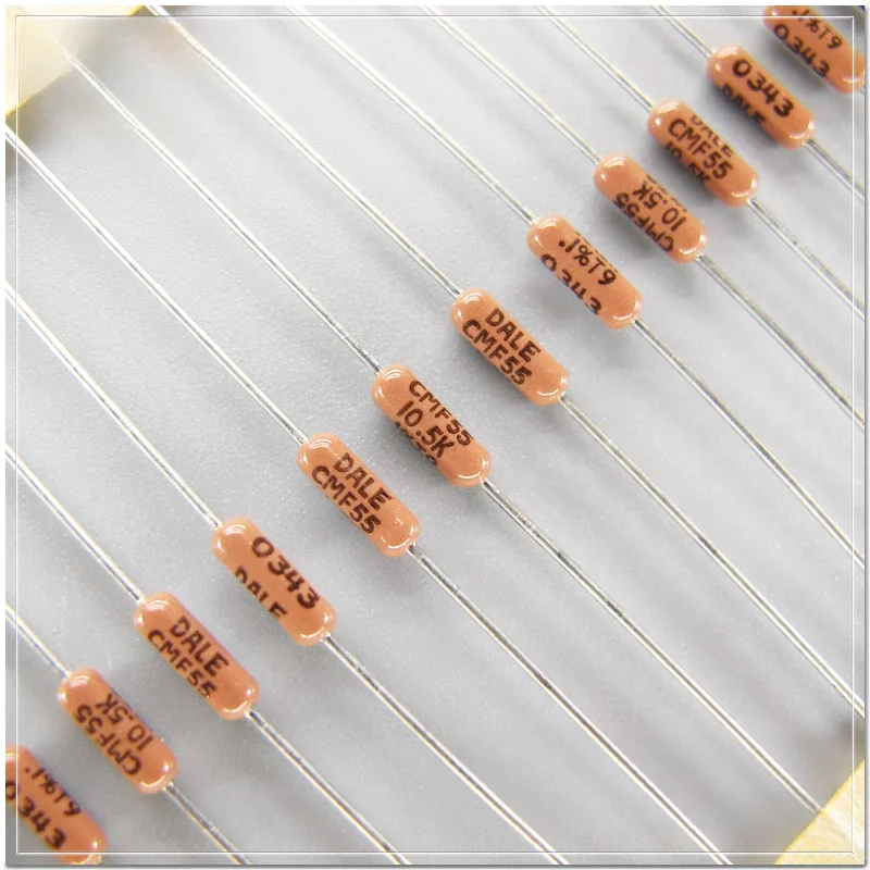 10Pcs VISHAY DALE CMF55 (RN55E) 10.5K/0.25W 0.1% 25ppm axial metal film resistor