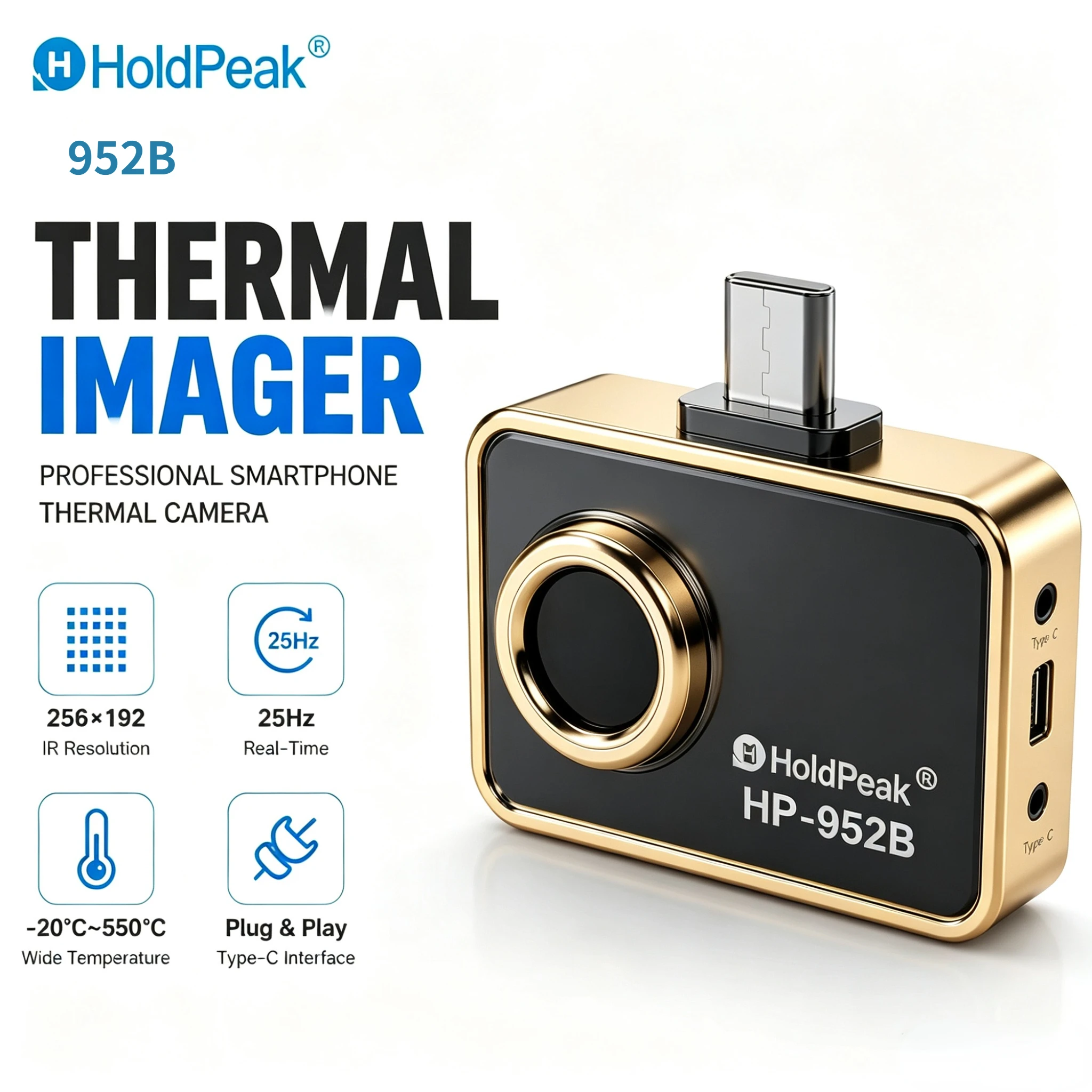 Thermal Camera Pcb 256X192 - Caméra thermique 952B 256x192 NETD 40mK