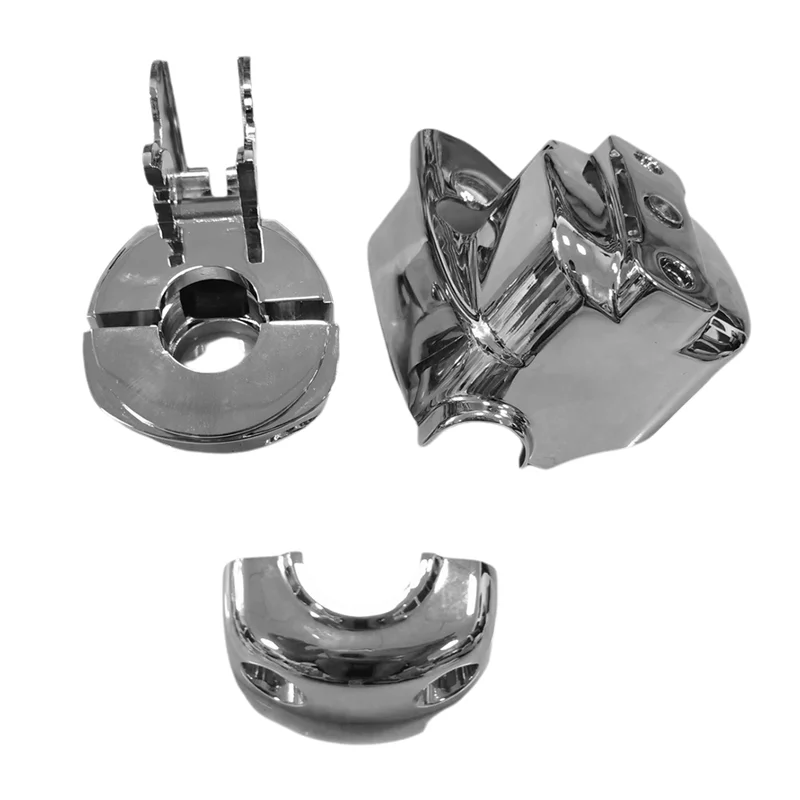 

AU05 -Chrome Front Clutch Control Pump Cover Dress-Up Kit For ' 96- ' 07 Electra Glides Road Glides Handlebar Modification