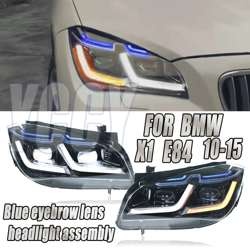 

Светодиодные фары в сборе для BMW X1-E84 2010-2015 E84 Светодиодные фары Plug and Play с полным светодиодным обновлением Модернизация фар