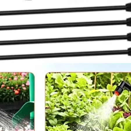 4 Nozzle Sprayer for boom Wand with 1/4 Inch Brass Fitting and Dual Spray Angle Nozzles for Flexible Coverage Options