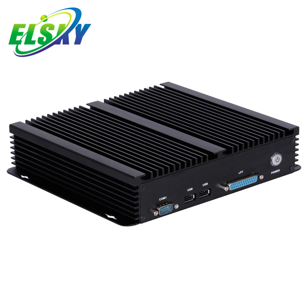 ELSKY I9 Mini Pc IPC6000 Linux X86 Ubuntu OS كمبيوتر صناعي مع اللوحة الأم 8th Gen رباعية النواة 1.8 جيجا هرتز I7-8550U/8650U