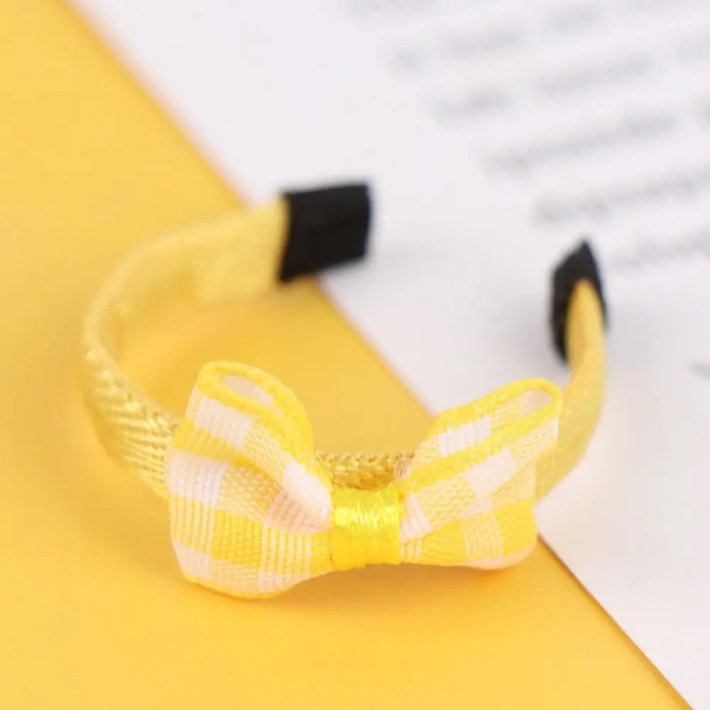 Fashion 1/12 Dollhouse Accessories Doll Bow Headband ob11 DIY Dolls Boutique Decorations Handmade Doll Hair Accessories