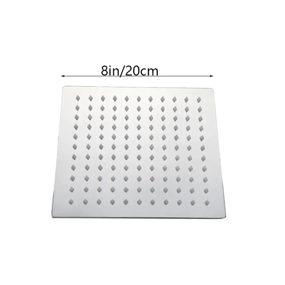 Square Large Waterfall High Pressure High Quality Wall Mounted Showerhead Rainfall Bathroom Accessories Top Sprayer