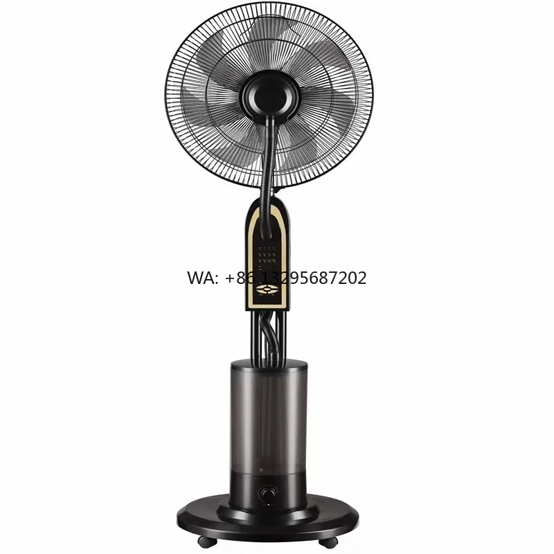 

Hot Sale 16 Inch Standing Water Spray Mist Fan High Wind Speed Powered Africa Power Station Solar Fan Product