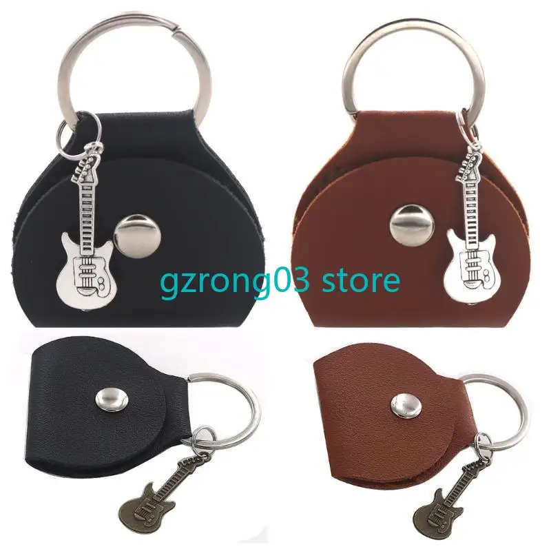 

127C PU Кожаная гитара корпус Plectrums Bag Ключе