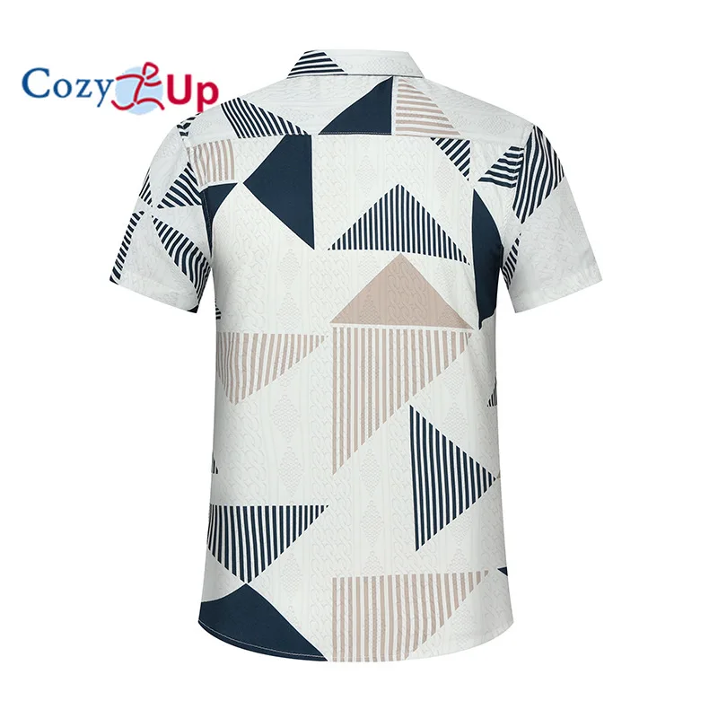 Men's Checkered Shirt Short Sleeved Button Casual Shirt