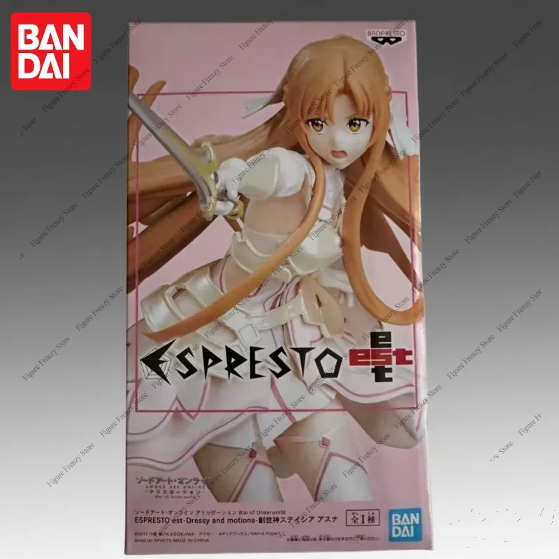 Special Offer In Stock Bandai Original Banpresto Sword Art Online Asuna Yuuki Action Figure Mol Doll for Anime Collectors view 2