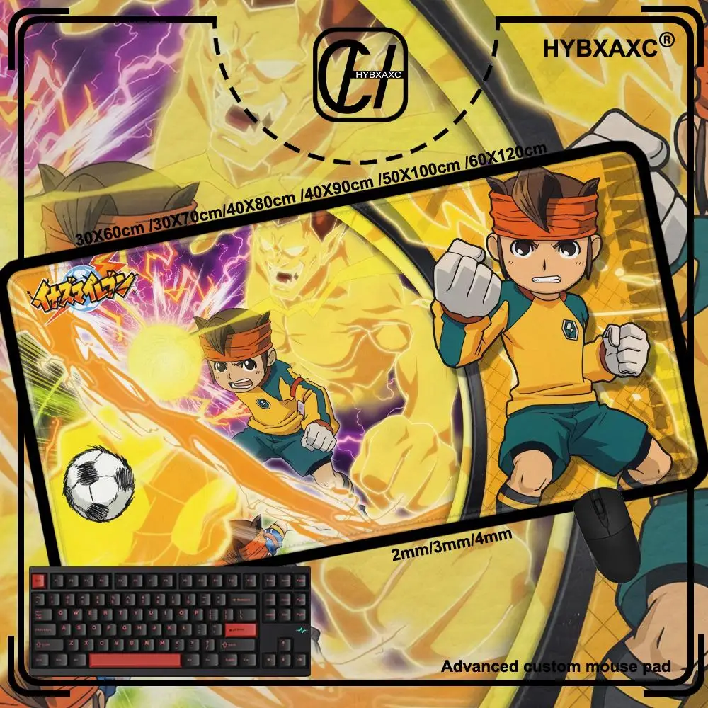 Game Inazuma Eleven Mousepad Desk Pad Gaming Accessories Prime Gaming XXL Keyboard Pad Stitched Pad Desk Pad 400x900mm