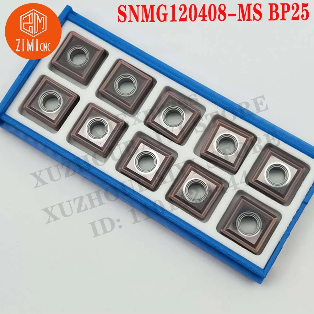 SNMG120408-MS BP25 SNMG 120408 MS External Turning Tool CNC Lathe Cutter Tools mechanical cutting tool Turning Carbide Inserts