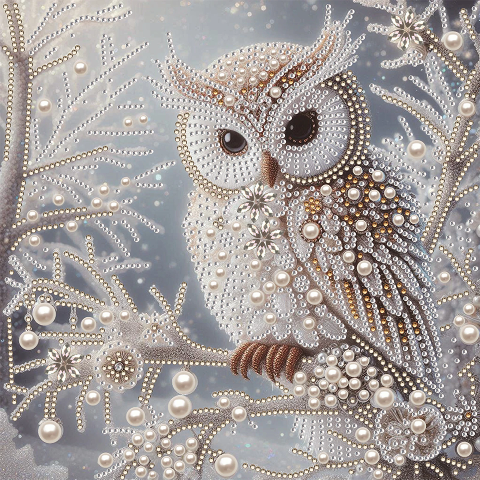 

Owl B Special Shaped 5D DIY Partial Drill Diamonds Dots Gem Art Kits for Adults Beginners Home Decor Diamonds Paintings Gem Art 11.81 X11.81inch
