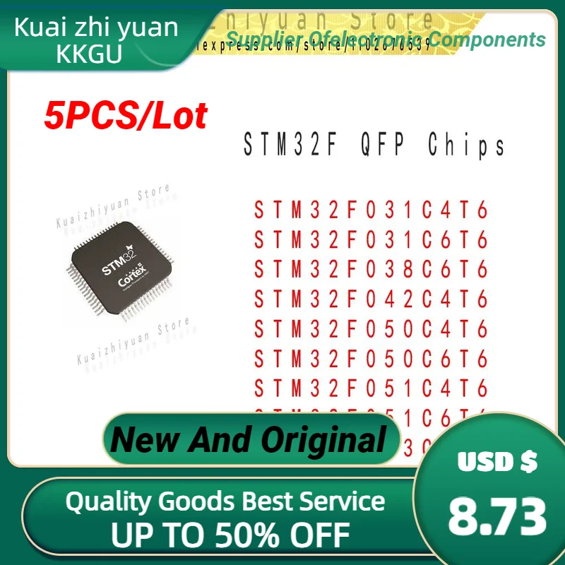 5PCS/Lot New And Original STM32F031C4T6 STM32F031C6T6 STM32F042C4T6 STM32F051C6T6 Microcontroller (MCU/MPU/SOC) IC Chip