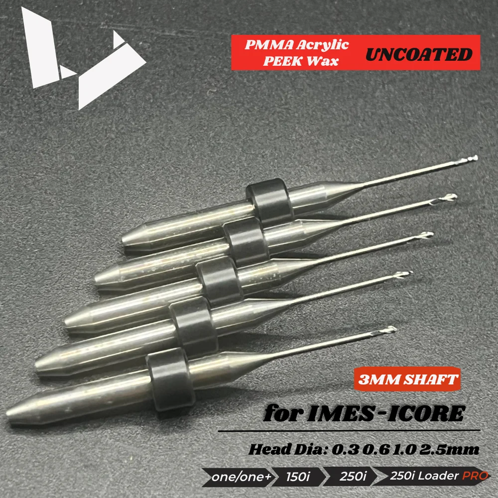 Imes-Icore T33 T32 T31 T12 T11 T17 3mm Shaft Single Blade Double Blades Radius Milling Tools for PMMA Cutters