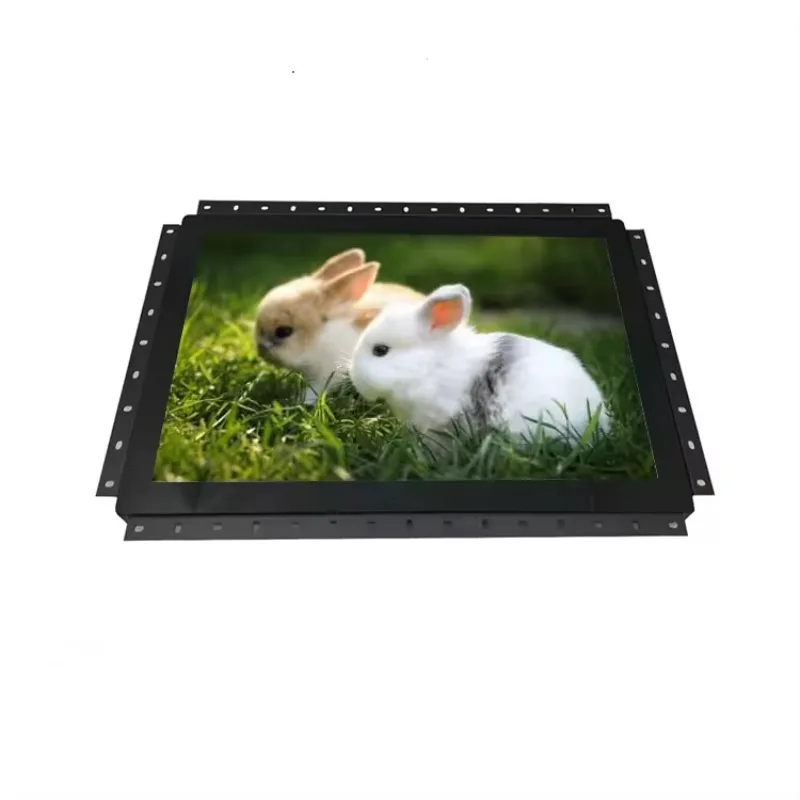 Open Frame 15 Inch LCD Industrial Touch Screen Monitor Capacitive/Resistive with High Visibility and Durability