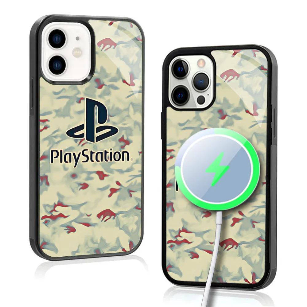 Play-Stations Game Phone Case For IPhone 16 15 Pro Max Case 14 Plus 13 12 11 Magesafe Magnetic Wireless Charge Cover