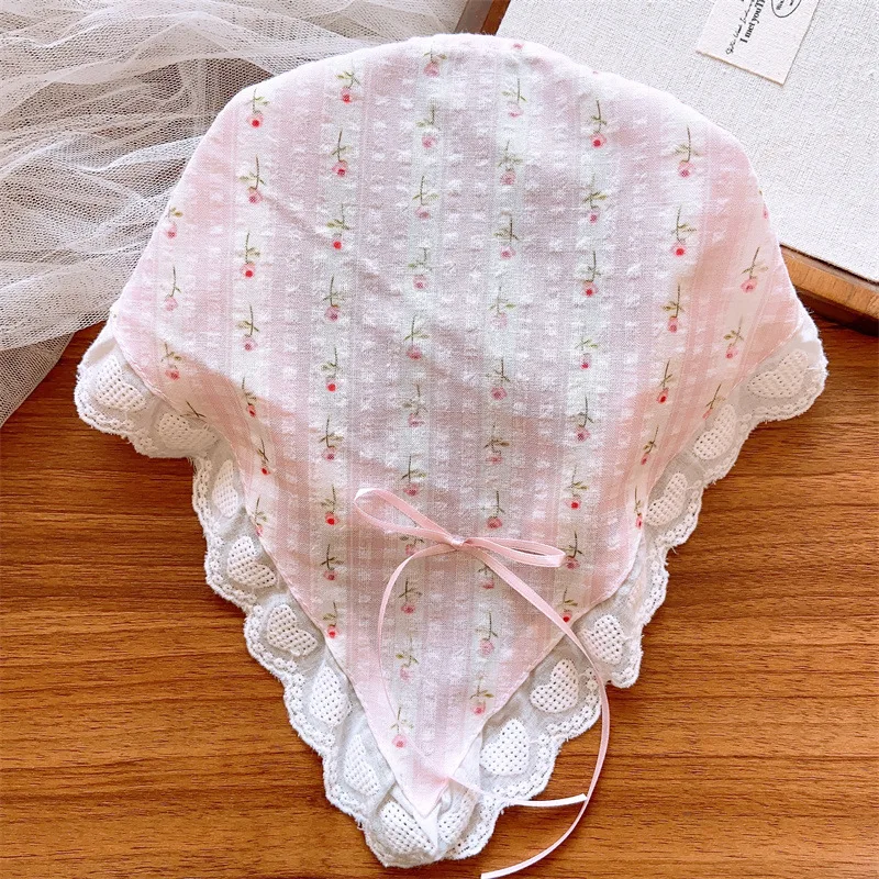 

1pc Korean Style Kids Fabric Headband Bow Scarf French Lace Hair Wrap for Beach Photos Photography Props Kids Headwear