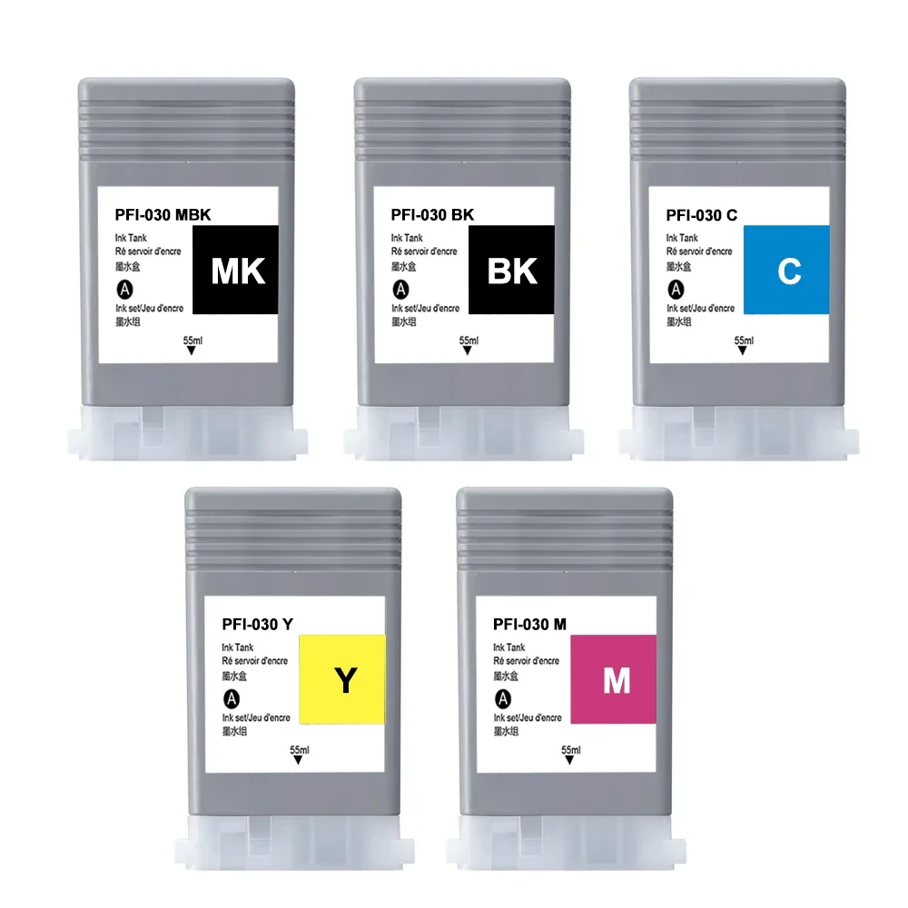 For Canon PFI-030 PFI030 Compatible Ink Cartridge Full With Pigment Ink For Canon imagePROGRAF TA-20 TA-30 Printer 55ML