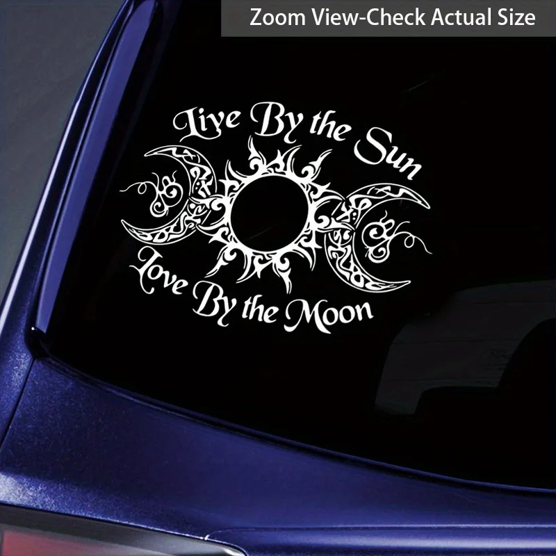 Witch Runes Stickers for Laptop Live By The Goddess Car Stickers for Laptop, BottleMotorcycle, Window Wall Cup, Auto Accessories - view 6