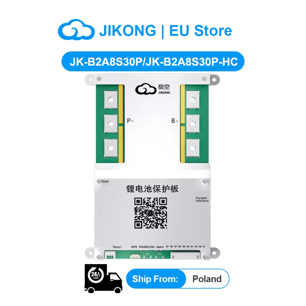 JIKONG BMS JK-B2A8S30P/JK-B2A8S30P-HC 4S~8S 2A Bilanciamento attivo con supporto BT RS485 Discharge 300A Lifepo4 Li-Ion Lto JK BMS