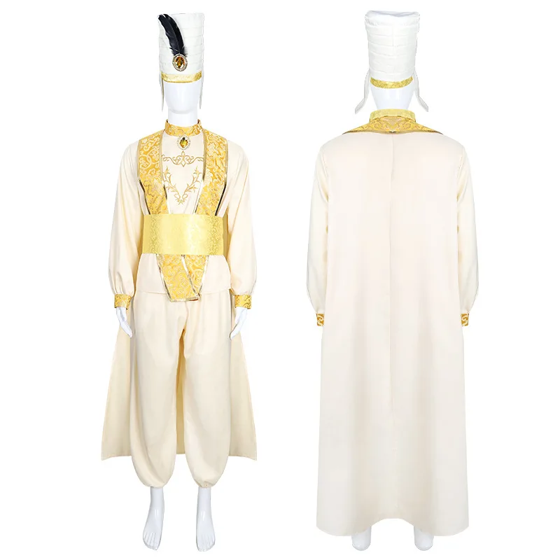 2023 Movie& TV Character Magic Cosplay Prince of Lamp Costume Dulxe Suit Halloween Adult