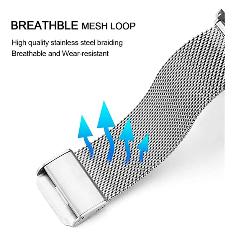 Correa de Metal de 20mm para Amazfit GTS 4 Mini accesorios de reloj inteligente pulseras de acero inoxidable para Amazfit GTS 3 2 mini 2e