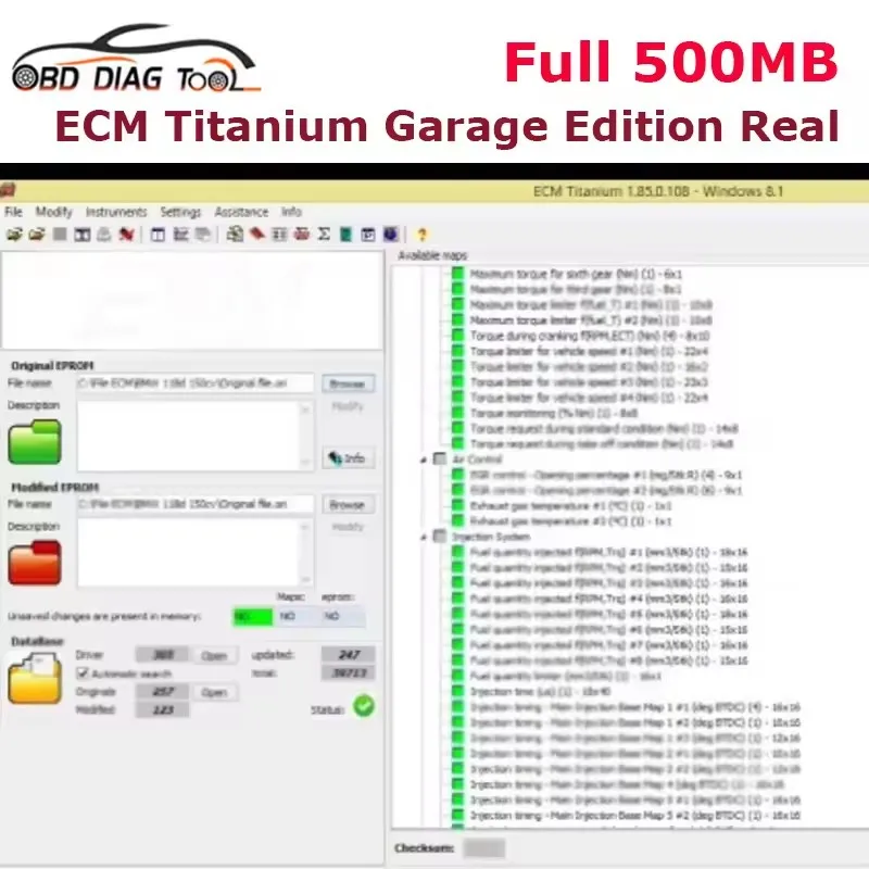 

ECM Titanium Edition Real 500 МБ Ksuite 2,80/2,53/2,47/10 ЭБУ Подарки для Kess V5.017 ECU Master Ktag 2,25 Инструмент для чипа ЭБУ