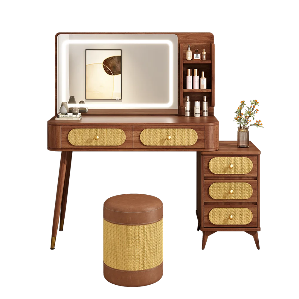 Delicacy Fashion Vanity Table Elegant Aesthetic Girls Simple Vanity Table Unique Luxury Meuble Coiffeuse Bedroom Furniture