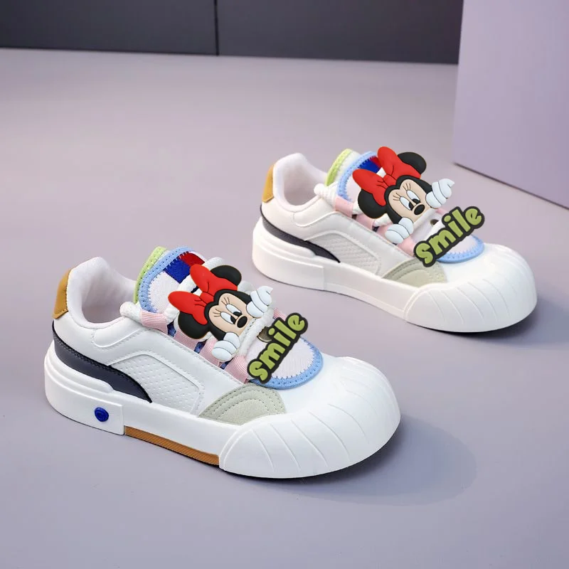 

Обувь для доски Disney, осенне-весенняя повседневная обувь, милые модные женские кроссовки с цветными блоками, кроссовки на платформе с большой головкой