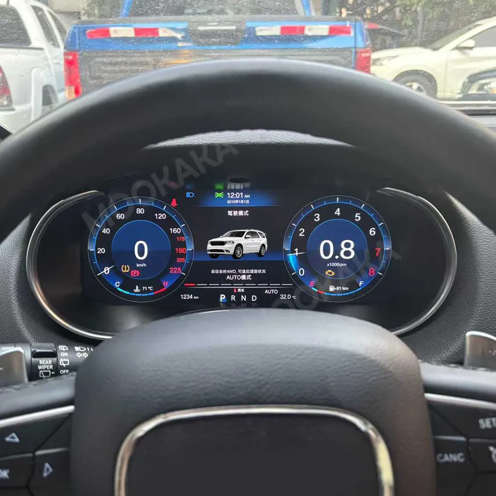 Digital Dashboard For Dodge Durango 2014~2021 Carplay Car Cluster LCD Meter Virtual Cockpit Digital Instrument Panel Head Unit