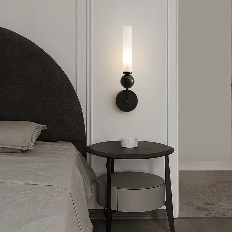 

Light Luxury Copper LED Wall Lamp for Home Bedroom Living Room Decor Sconce Lamps Black Gold Modern Acrylic Wall Light Lustres