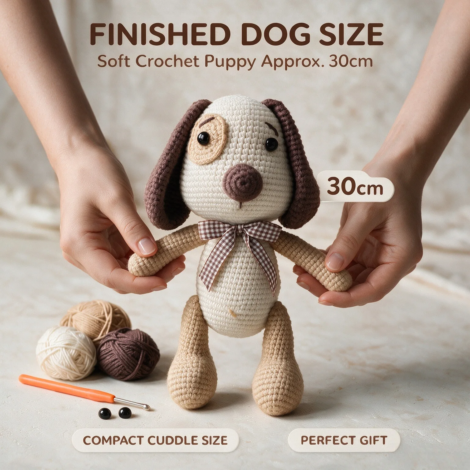 New Amigurumi crochet kit for beginner Animal Rabbit Dog Dinosaur knitting kits starter step-by-step video tutorial (20%+yarn)