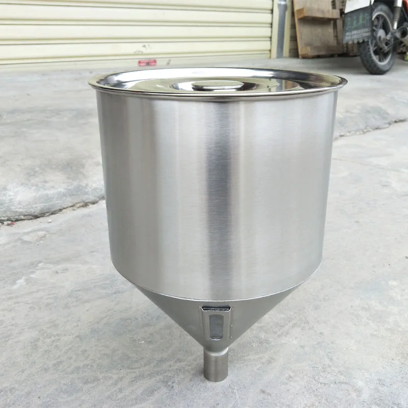 Stainless steel conical hopper lid, thickened  soup bucket lid, wide diameter
