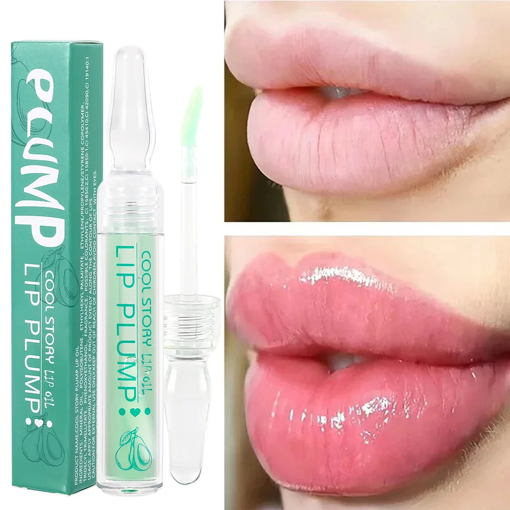 Hyaluronic Lip Enhancer praller Öl feuchtigkeit spendender Lip gloss Anti-Falten reduzierende Lippen linien wasserdichte Lippen balsam Kosmetik